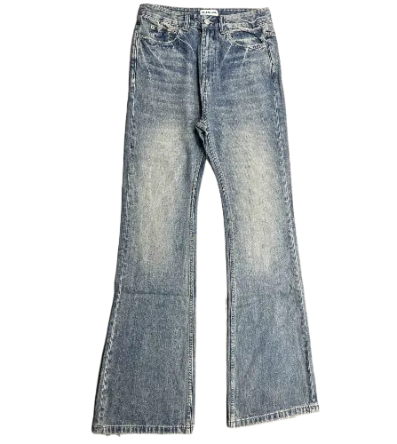 Balenciaga Lost Tape Flared Denim Blue - Image 2