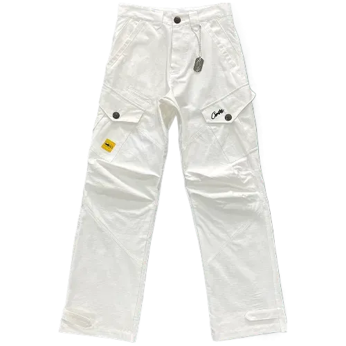 Corteiz pants cargo Slant pocket White