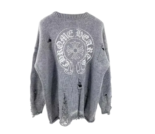 CHROME HEARTS RIPPED SWEATER - Image 2
