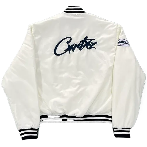 CORTEIZ VARSITY JACKET WHITE - Image 2