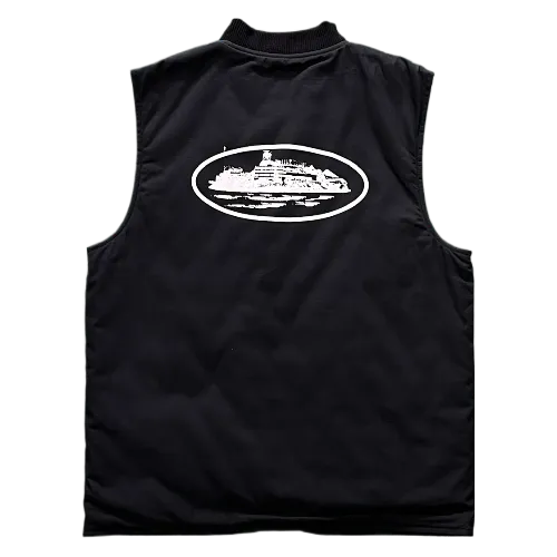 Corteiz Vest Guerillaz Quilted bLACK - Image 2