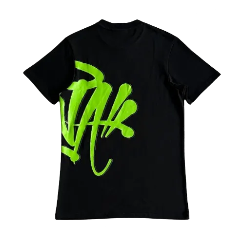 Syna World Tee Black Green Graffiti - Image 2