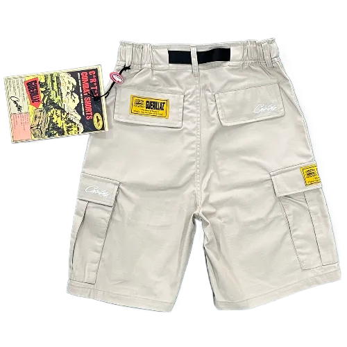 corteiz Cargo Shorts Khaki - Image 2