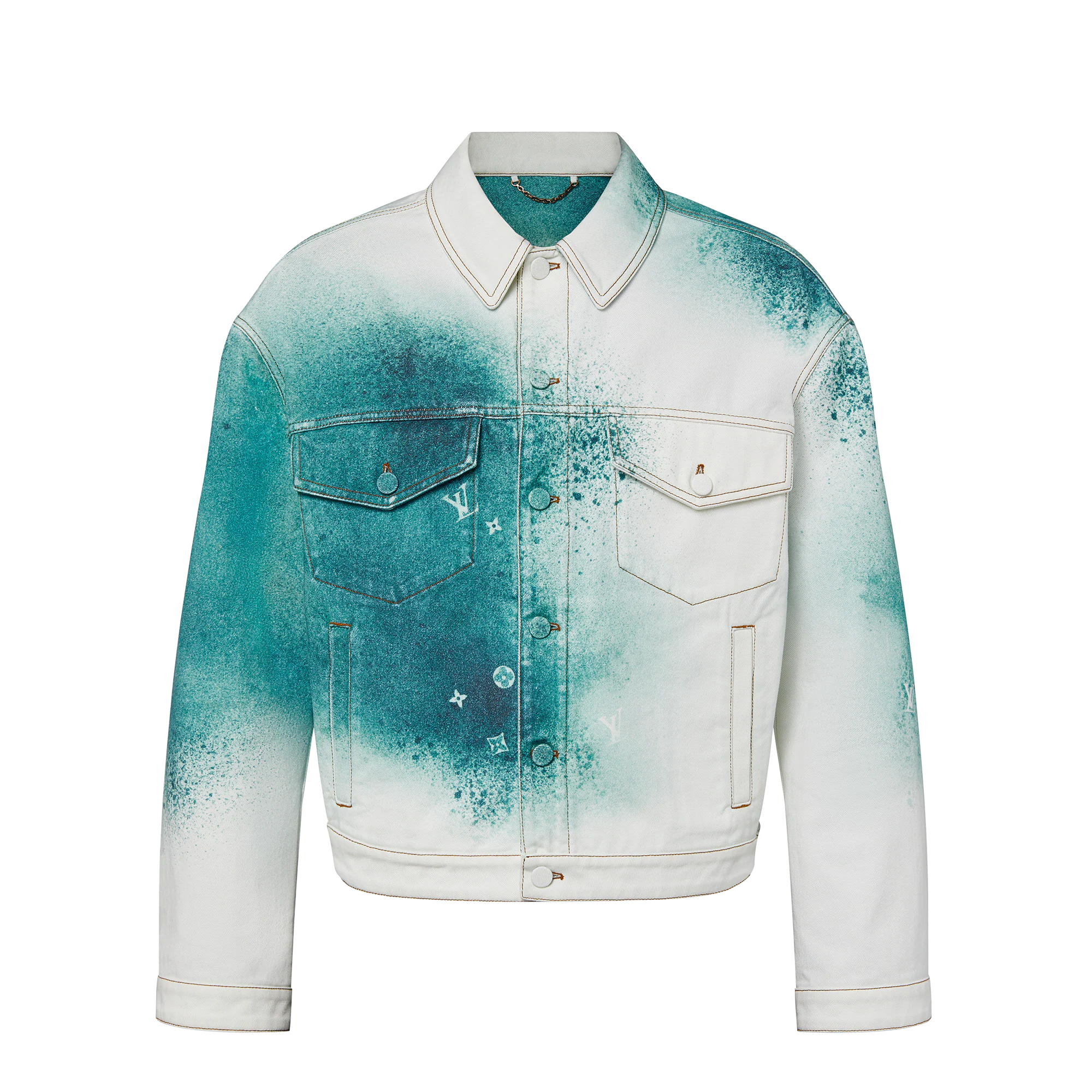 LV Spray Denim Jacket - Image 2