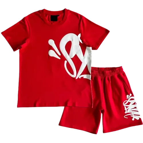 Syna World Tee and Shorts Set Red - Image 2