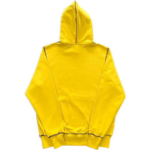 corteiz hoodie Alcatraz topstitching yellow - Image 2