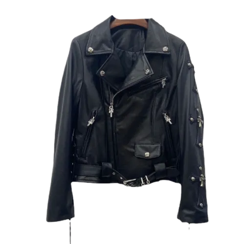 CHROME HEARTS LEATHER JACKET - Image 2