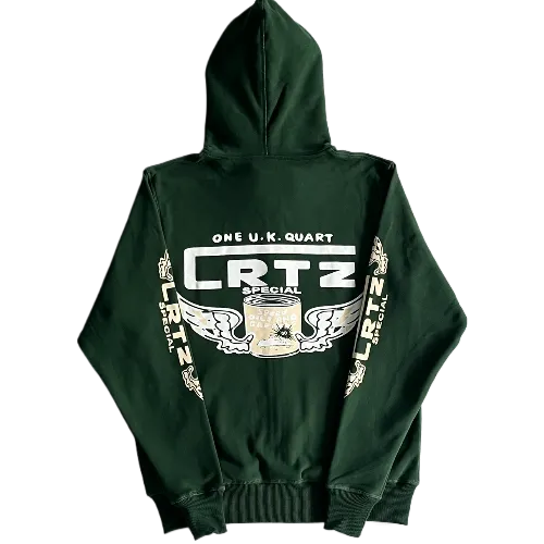 corteiz hoodie zip gasolina green - Image 2
