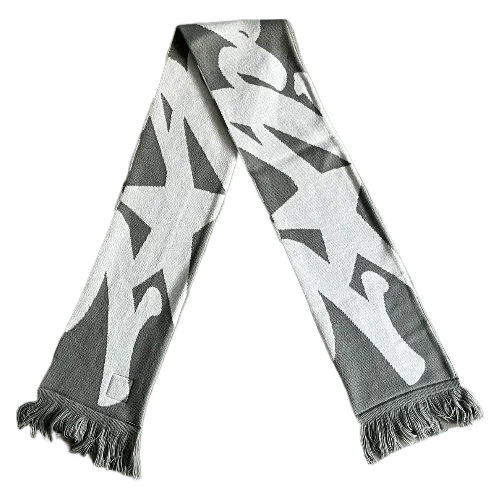 corteiz Scarf wraps Grey and White - Image 2