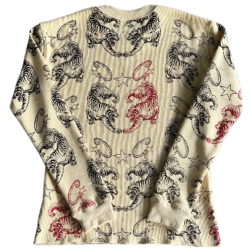 corteiz Long Sleeve Twin Tigers Waffle - Image 2