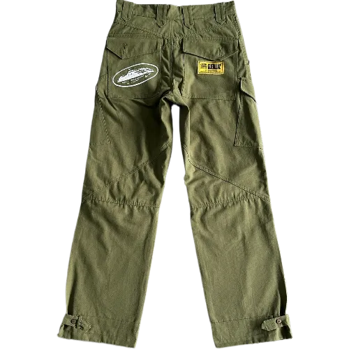 corteiz pants cargo Slant pocket military green Bottoms - Image 2
