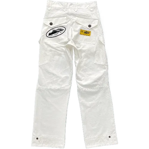 Corteiz pants cargo Slant pocket White - Image 2