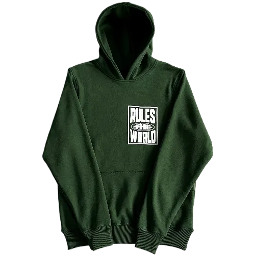 corteiz hoodie rules the world green - Image 2