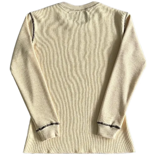 corteiz longsleeve Waffle Tiger Stars -Beige - Image 2