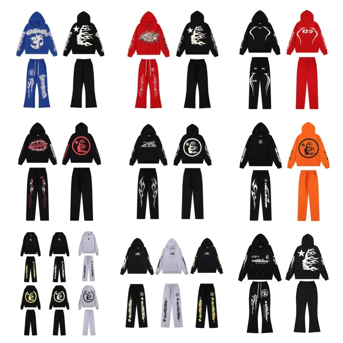 Hellstar hooded sweatshirt pants (47)